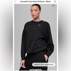 Accolade Crewneck Pullover XS black